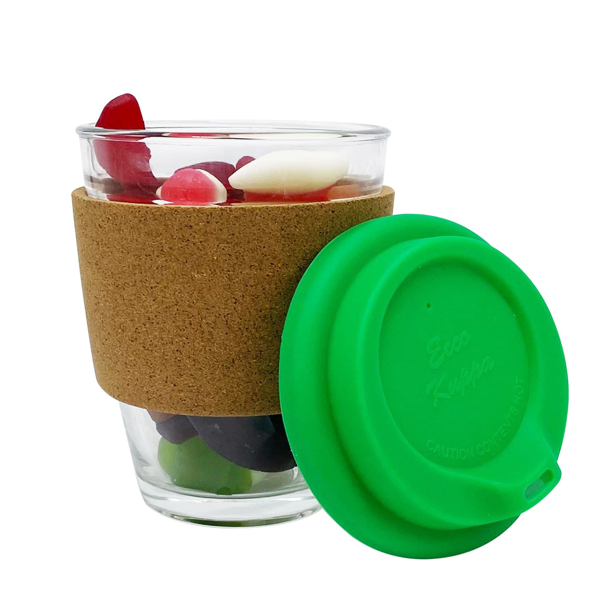 Jelly Mix in Cork Band Glass Coffee Cup