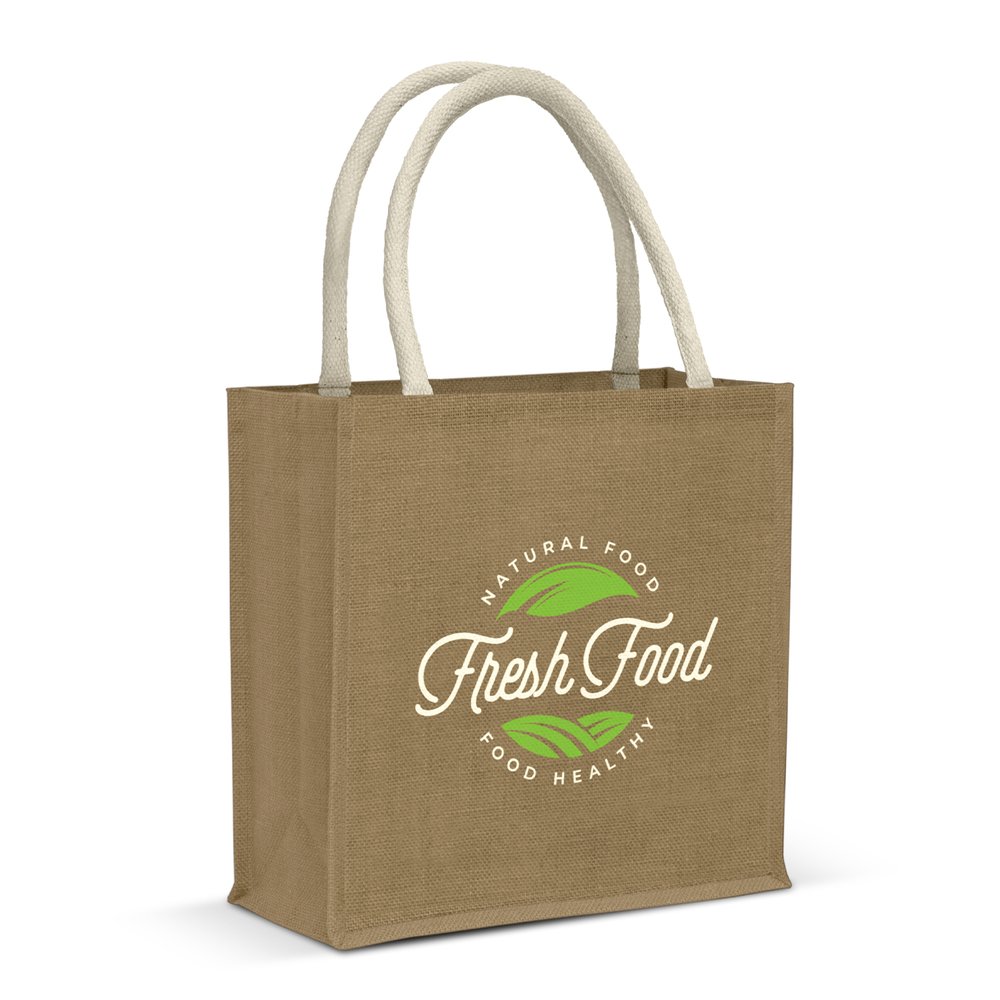 Corn-Starch Reinforced Natural Jute Tote Bag