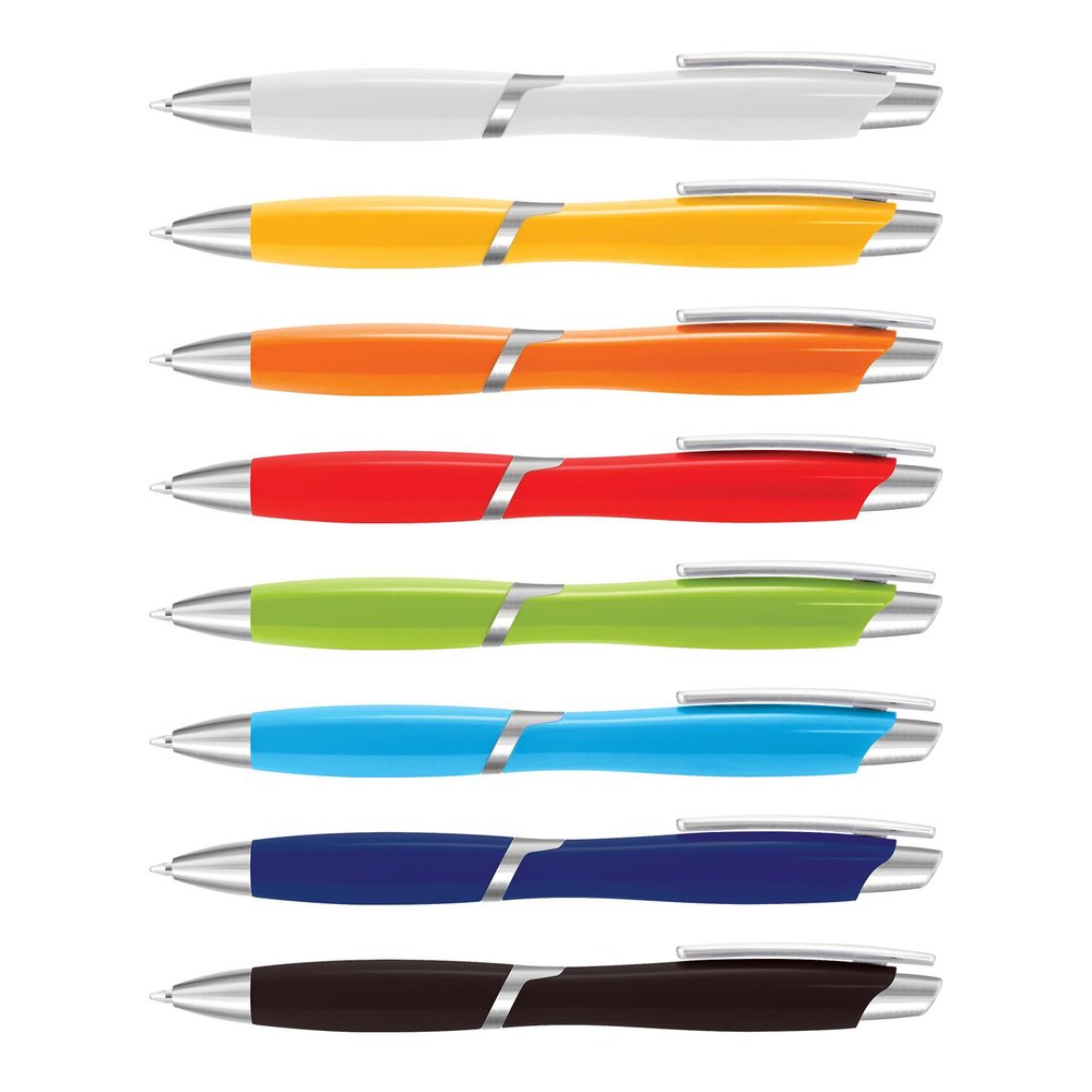 Chrome-Trim Retractable Ballpoint Pen