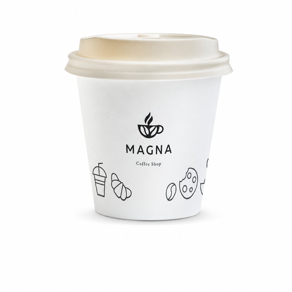 Compostable Paper Coffee Cup 180ml
